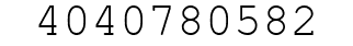Number 4040780582.
