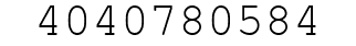 Number 4040780584.