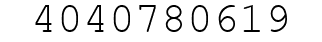 Number 4040780619.