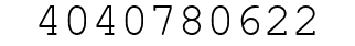 Number 4040780622.