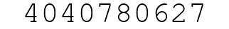 Number 4040780627.