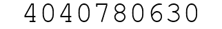 Number 4040780630.