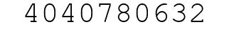 Number 4040780632.