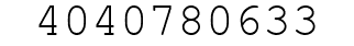 Number 4040780633.