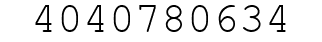 Number 4040780634.