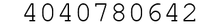 Number 4040780642.