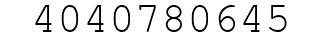 Number 4040780645.