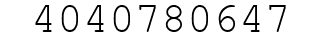 Number 4040780647.