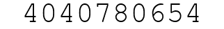 Number 4040780654.