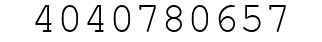 Number 4040780657.