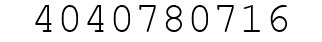 Number 4040780716.