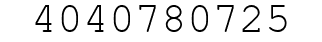 Number 4040780725.