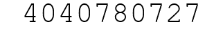 Number 4040780727.