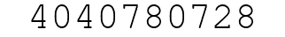 Number 4040780728.