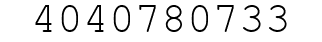 Number 4040780733.