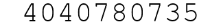 Number 4040780735.