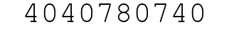 Number 4040780740.