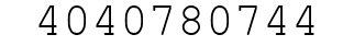 Number 4040780744.