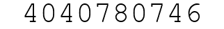 Number 4040780746.