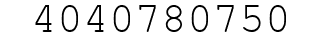 Number 4040780750.