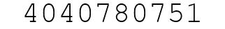 Number 4040780751.
