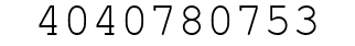 Number 4040780753.