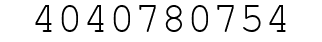 Number 4040780754.