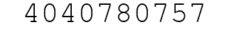 Number 4040780757.