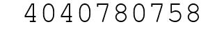 Number 4040780758.