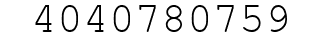 Number 4040780759.