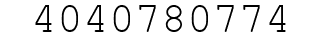 Number 4040780774.