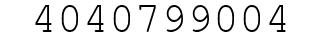 Number 4040799004.