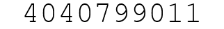 Number 4040799011.