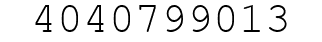 Number 4040799013.