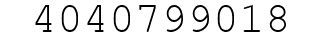 Number 4040799018.