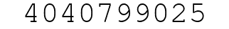 Number 4040799025.