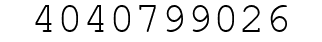 Number 4040799026.