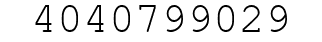 Number 4040799029.
