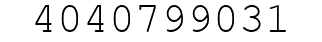 Number 4040799031.