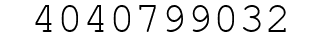 Number 4040799032.