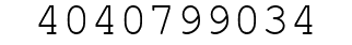 Number 4040799034.