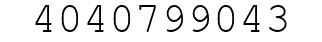 Number 4040799043.