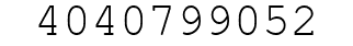Number 4040799052.