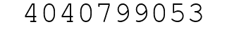 Number 4040799053.