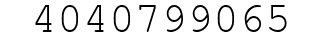 Number 4040799065.