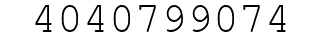 Number 4040799074.