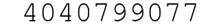 Number 4040799077.
