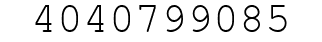 Number 4040799085.
