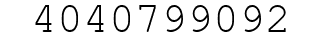 Number 4040799092.