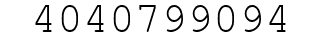 Number 4040799094.